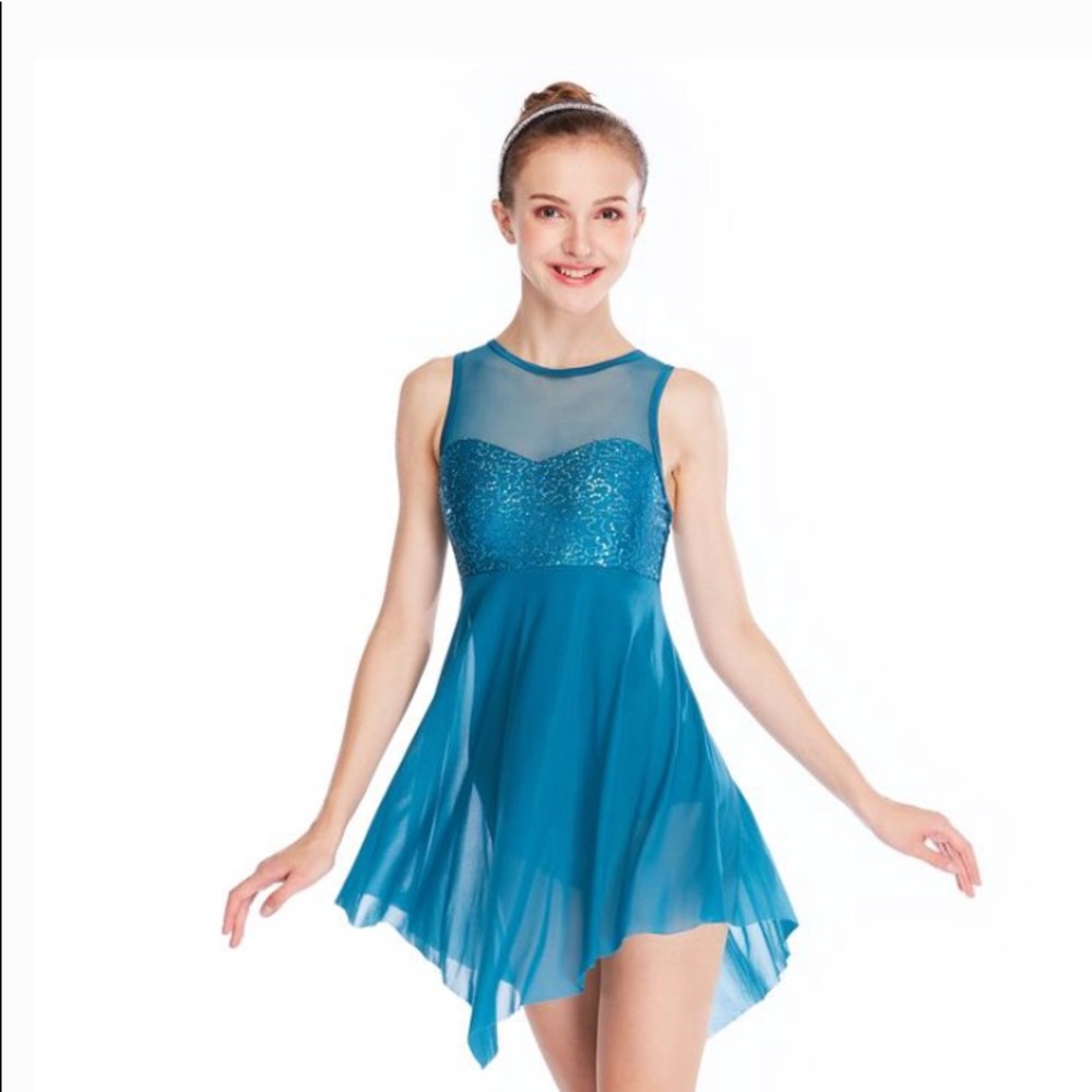 Blue ice dance / ballet dress brand new